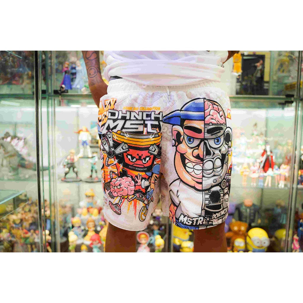 MSTR X DOHONCHO COLLAB - FULL MECHA MESH SHORT (WHITE)