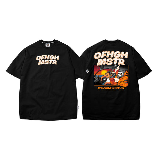 MSTR X OFFHIGH - TIME OFF COLLECTION "TIME OFF" TSHIRT (BLACK)