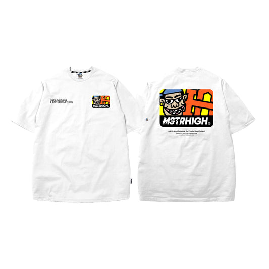 MSTR X OFFHIGH - TIME OFF COLLECTION "MSTRHIGH" TSHIRT (WHITE)