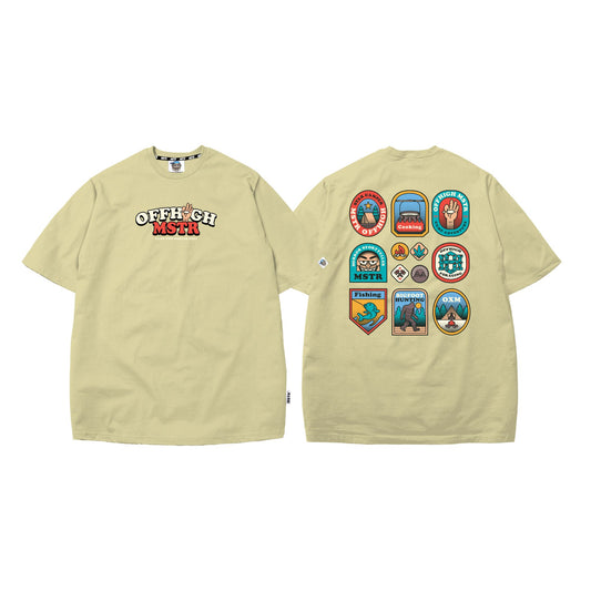 MSTR X OFFHIGH - TIME OFF COLLECTION "CAMP" TSHIRT (KHAKI)