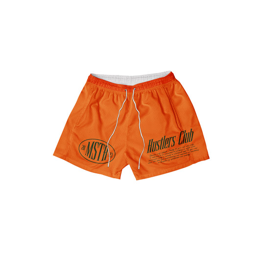 MSTR - HUSTLER COLLECTION MESH SHORT (CARROT ORANGE)