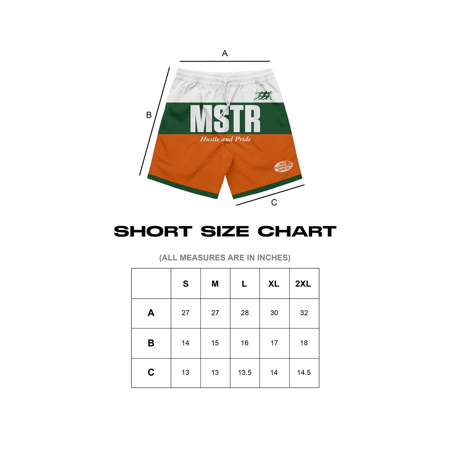 MSTR - TRICOLOR COLLECTION "HP" MESH SHORT (WGO)