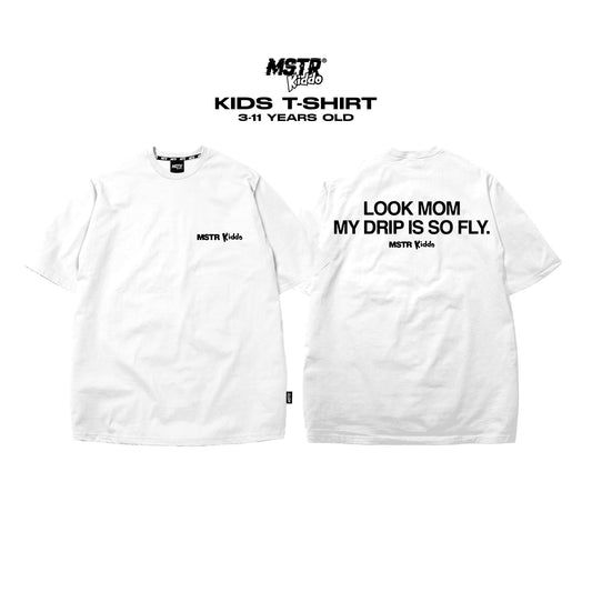 MSTR - KIDDO COLLECTION "DRIP" KIDS TS (WHITE)
