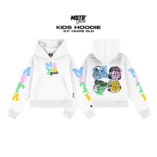 MSTR - YOUTHFUL COLLECTION "KIDDO" KIDS HOODIE (WHITE)