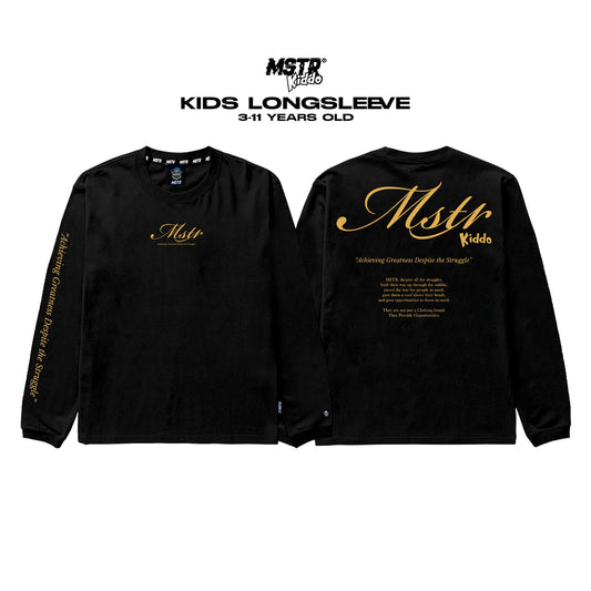 MSTR - YOUTHFUL COLLECTION "AGDS" KIDS LS (BLACK)