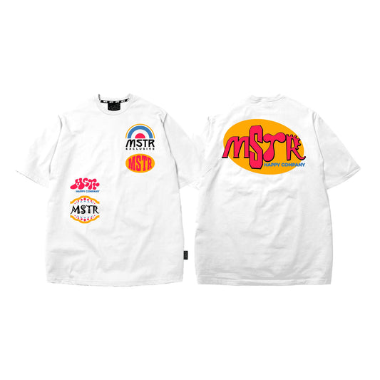 MSTR - CHRONIC COLLECTION "HAPPIE" TSHIRT (WHITE)