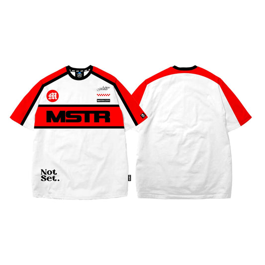 MSTR - TRICOLOR COLLECTION "NOT SET" CUT&SEW TSHIRT (WHITE)