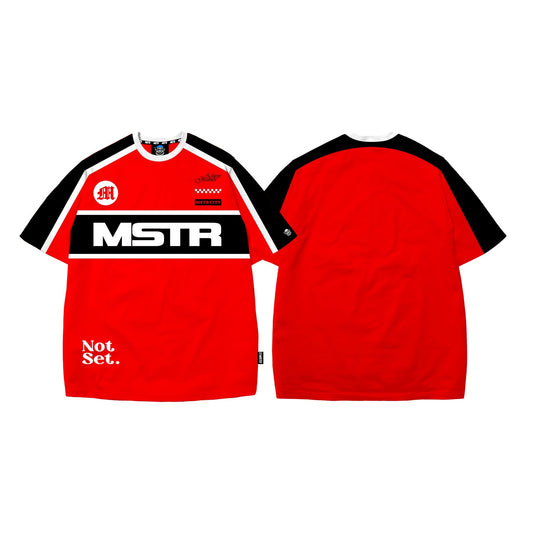 MSTR - TRICOLOR COLLECTION "NOT SET" CUT&SEW TSHIRT (RED)