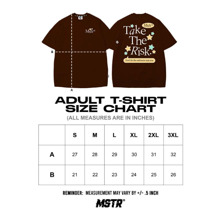 MSTR - SECTION COLLECTION "RISK" TSHIRT (CHOCO)