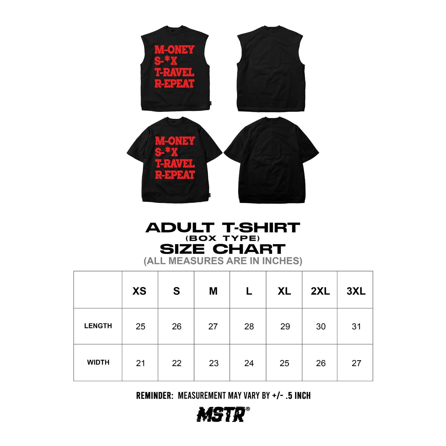 MSTR - SILICONE COLLECTION "DENOTE" BOXY TSHIRT (BLACK)