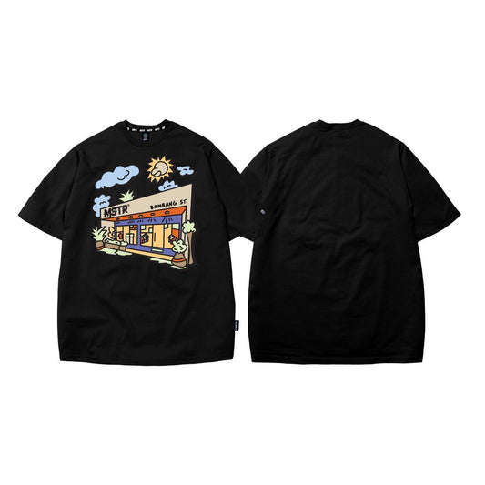 MSTR - ACTIVITIES COLLECTION "FLAGSHIP" TSHIRT (BLACK)