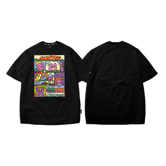 MSTR - ACTIVITIES COLLECTION "NEWSPAPER" TSHIRT (BLACK)