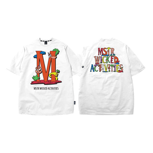MSTR - ACTIVITIES COLLECTION "MWA" EMBOSSED TSHIRT (WHITE)
