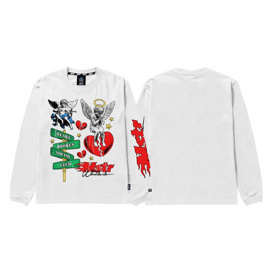 MSTR - SECTION COLLECTION "DESOLATE" LONGSLEEVE (WHITE)