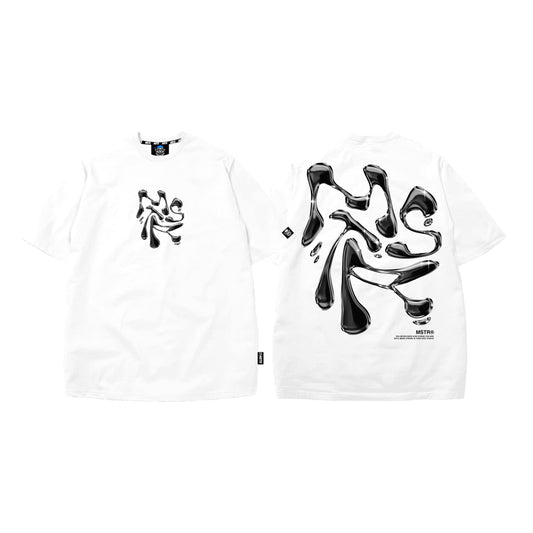 MSTR - ESCALATE COLLECTION "LIQUID" TSHIRT (WHITE)
