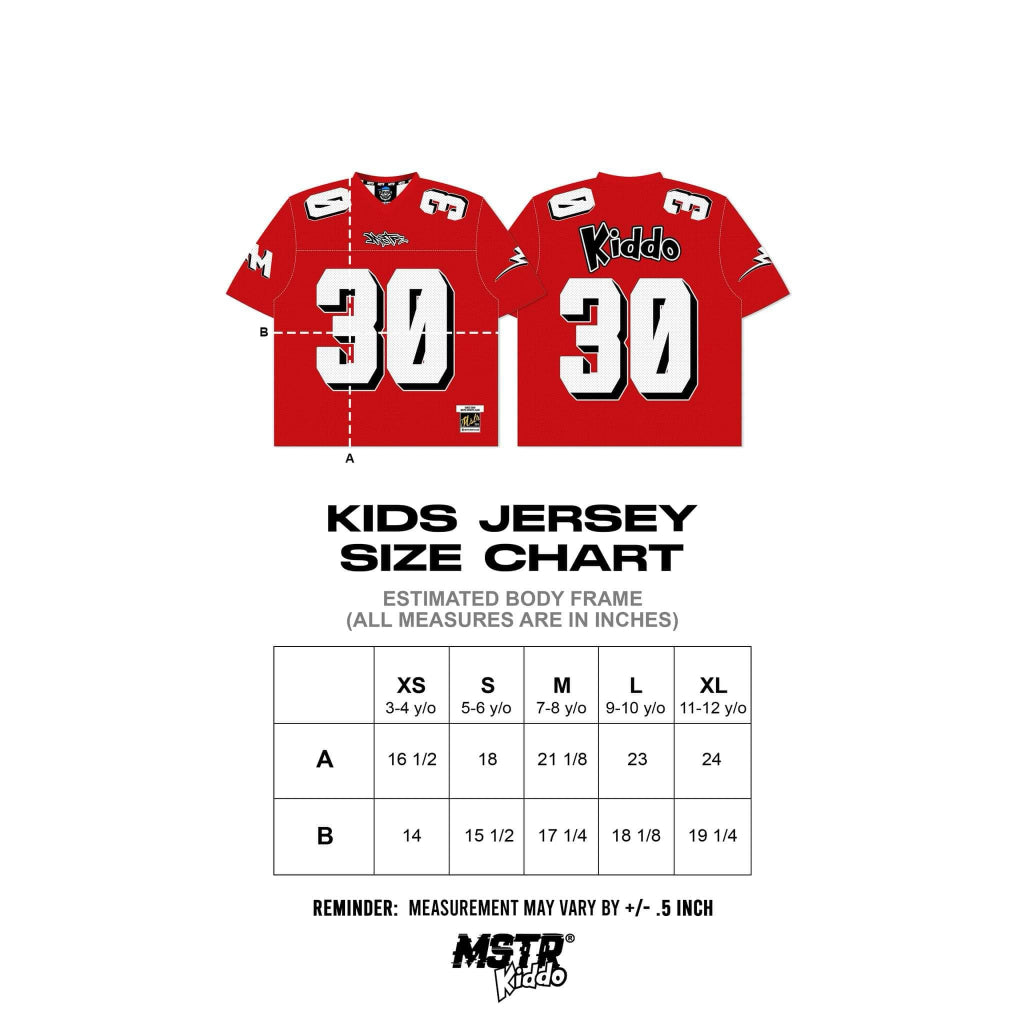 MSTR - KIDDO COLLECTION "CORE" KIDS JERSEY (RED)