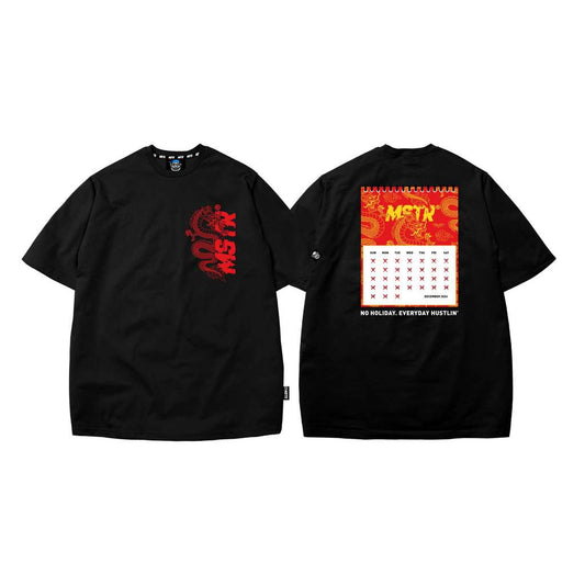MSTR - ESCALATE COLLECTION "CALENDAR" TSHIRT (BLACK)