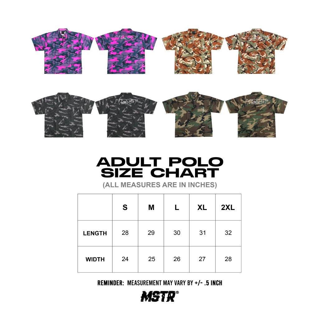 MSTR - CAMOUFLAGE COLLECTION "ZIP CAMOU" ZIP POLO SHIRT (MUSTARD)