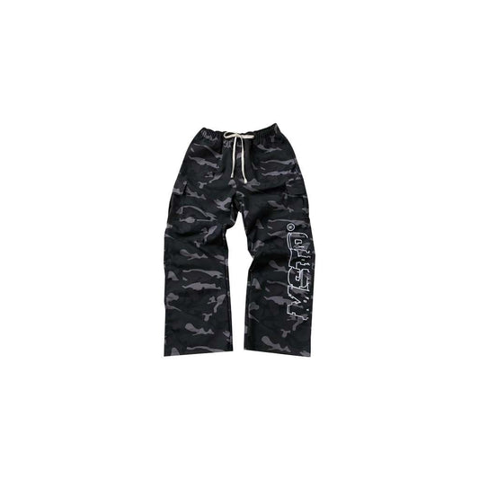 MSTR - CAMOUFLAGE COLLECTION "STRING CAMOU" PANTS (BLACK)
