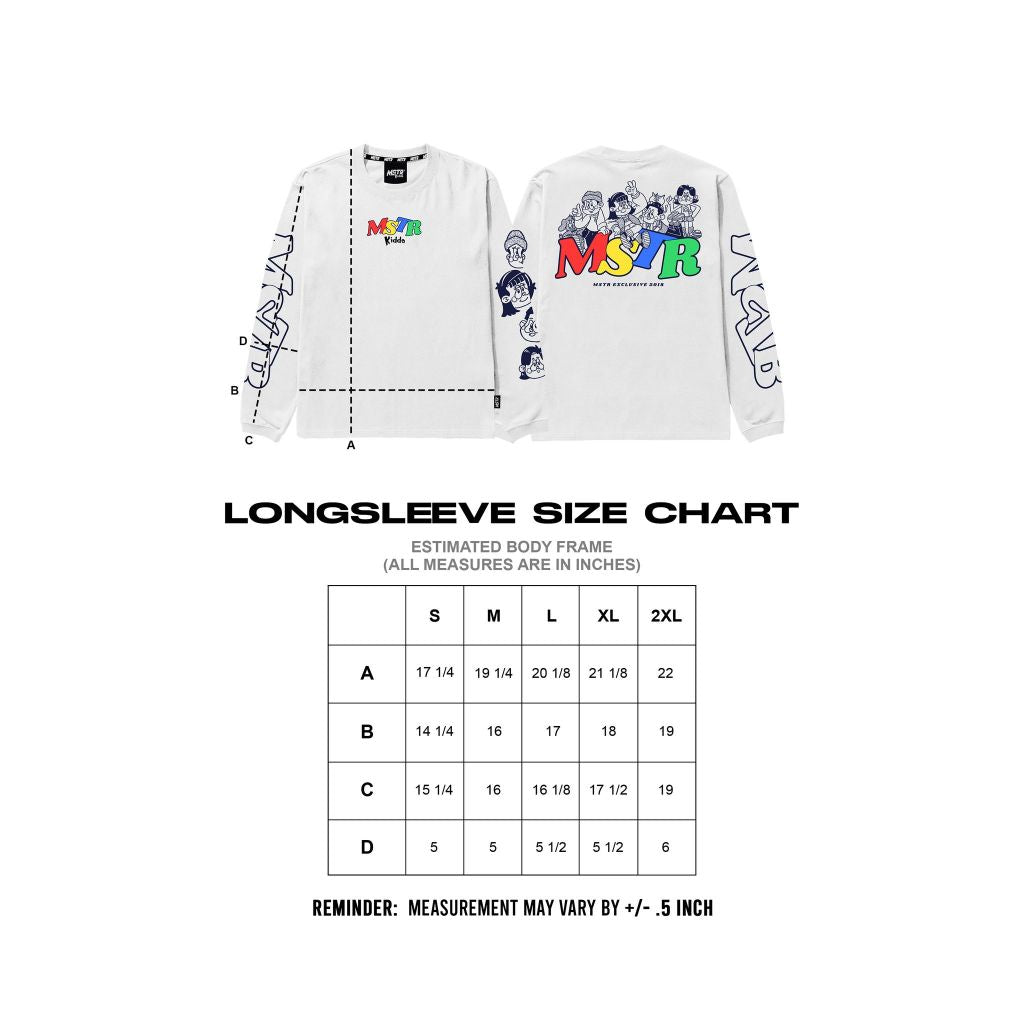 MSTR - YOUTHFUL COLLECTION "EQUABLE" KIDS LS (WHITE)